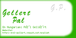 gellert pal business card